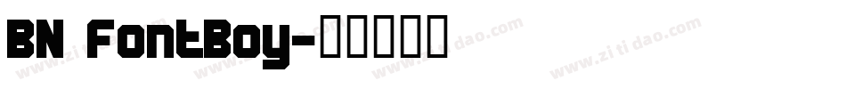 BN FontBoy字体转换
